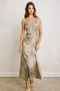 SANDSTONE OLIVE PALM DRESS