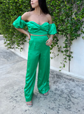 SATIN PANT SET