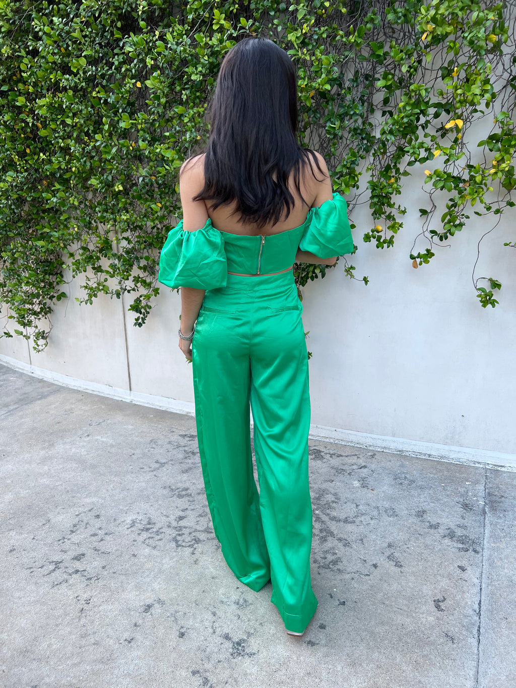 SATIN PANT SET