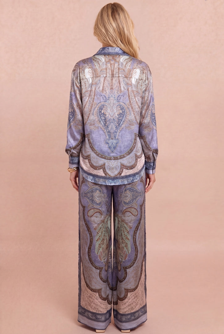 PAISLEY SATIN SET
