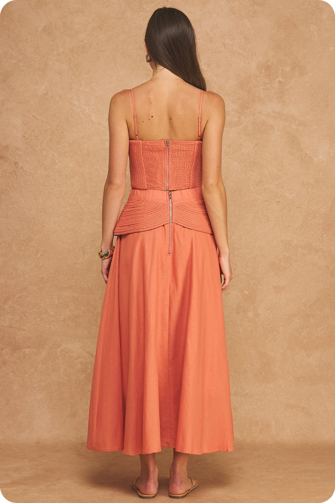 CLAY LINEN SKIRT SET