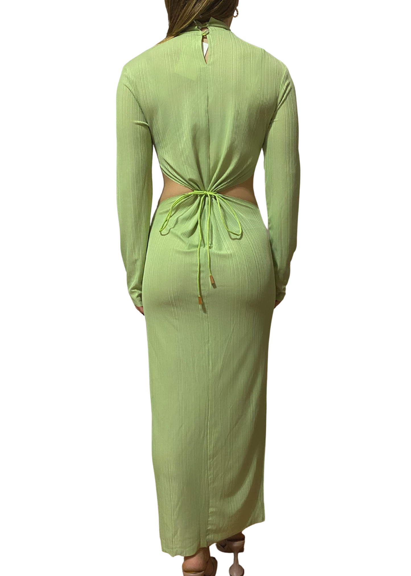 LIME HIGH NECK DRESS