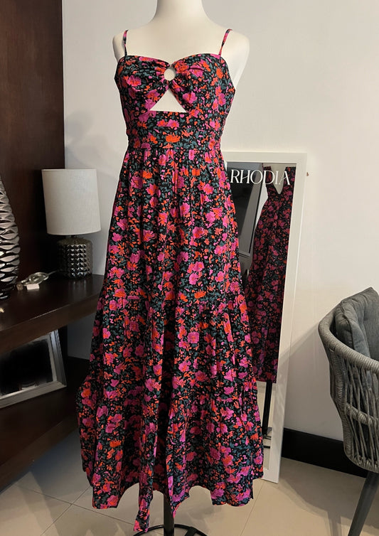 Floral Cotton Midi Dress