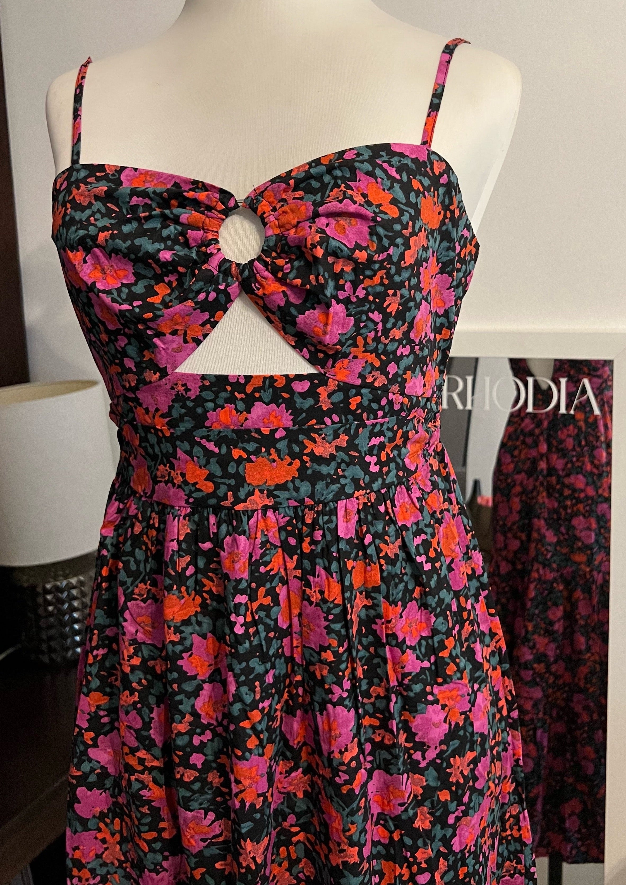Floral Cotton Midi Dress