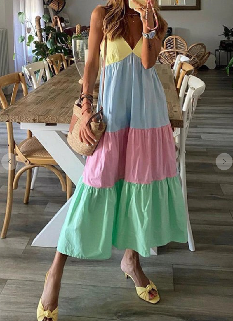 PASTELS CAMI MAXI DRESS