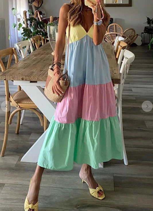 PASTELS CAMI MAXI DRESS