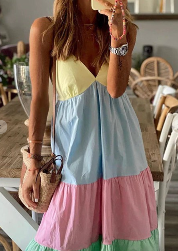 PASTELS CAMI MAXI DRESS