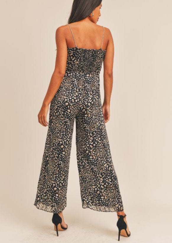 PRINT WIDE LEG JUMPSUIT